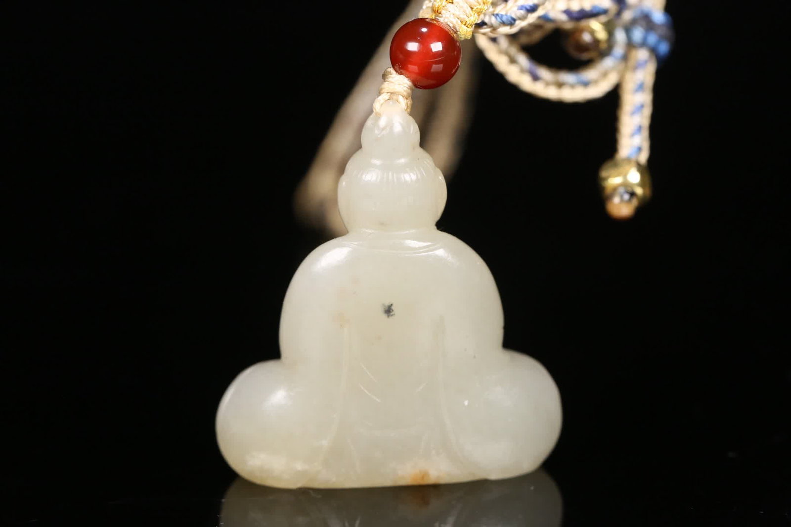 A Hetian jade figure pendant - 3