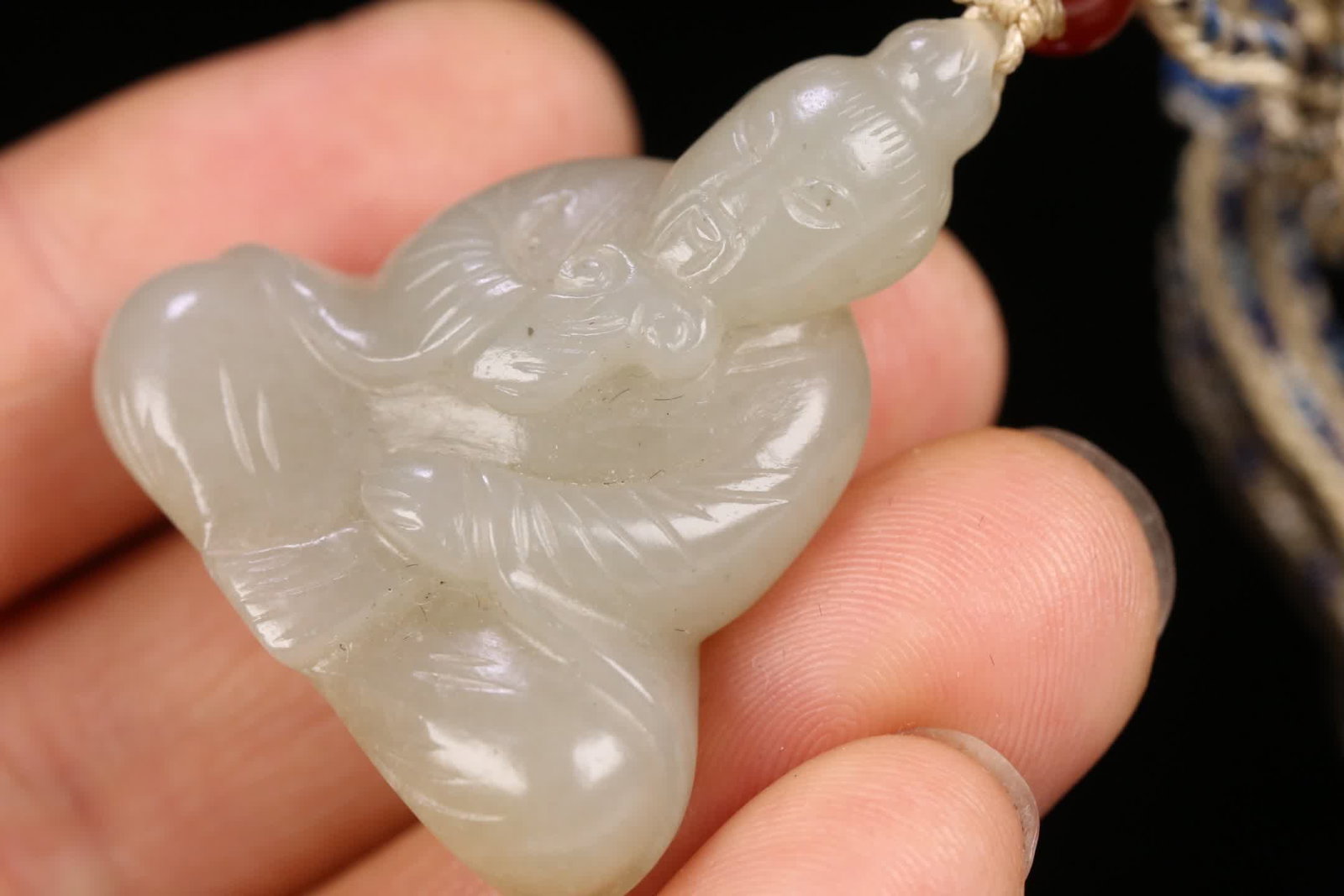 A Hetian jade figure pendant - 8