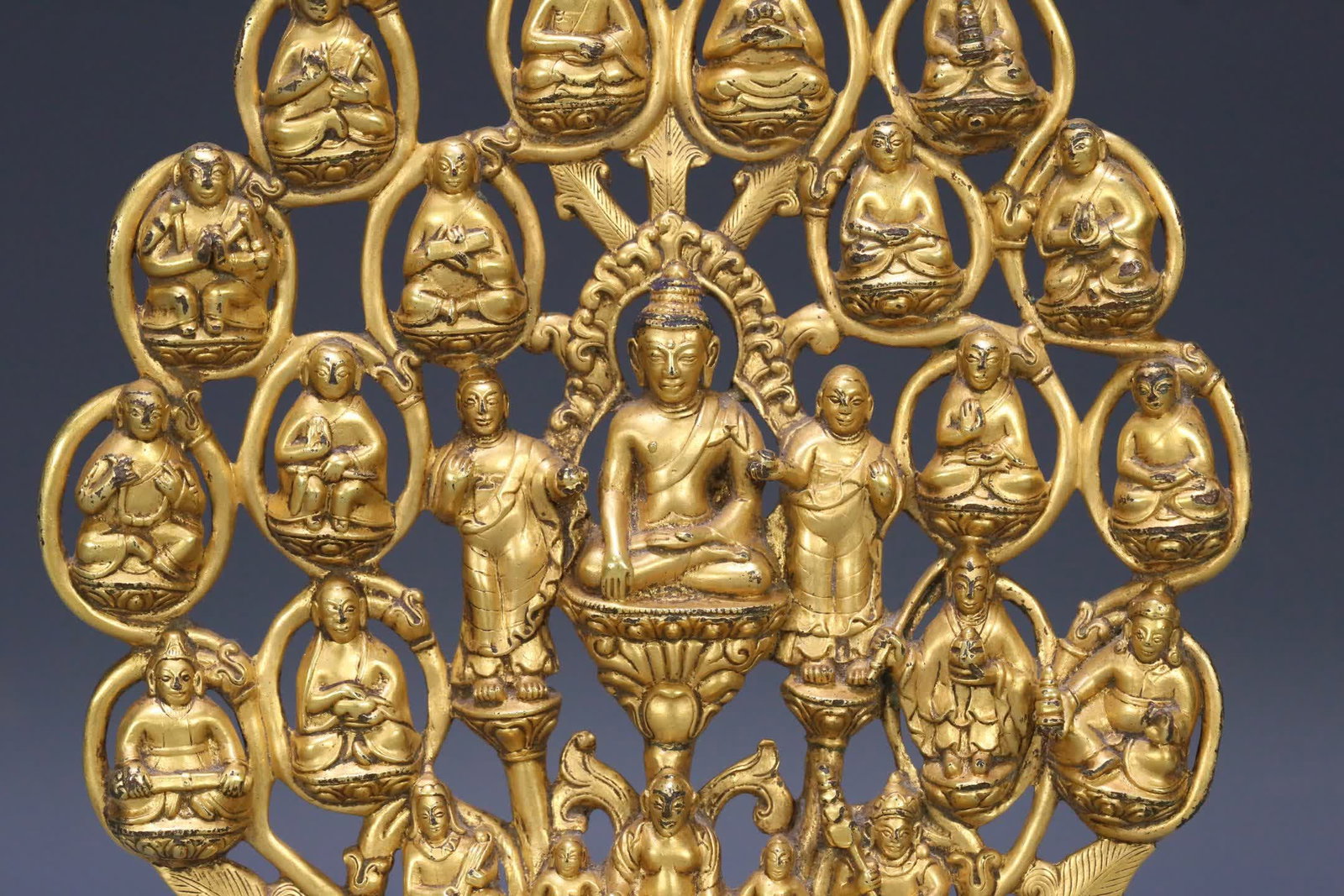 An 18th-century gilt copper party tree - 3