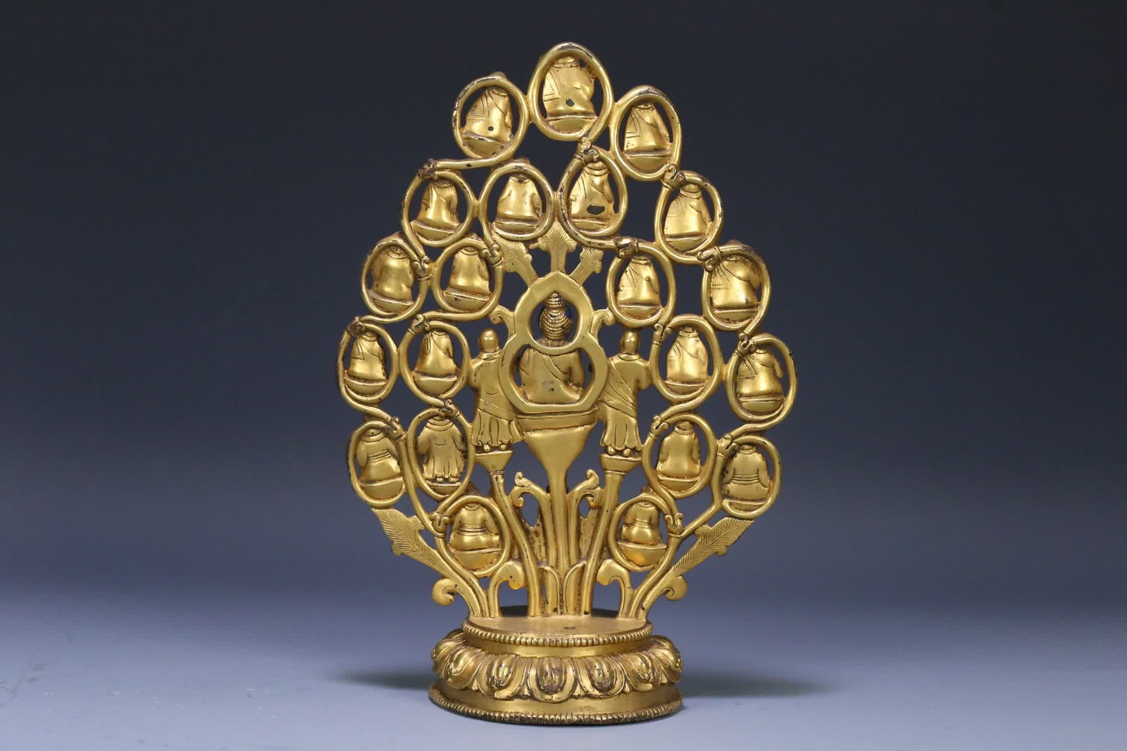 An 18th-century gilt copper party tree - 5