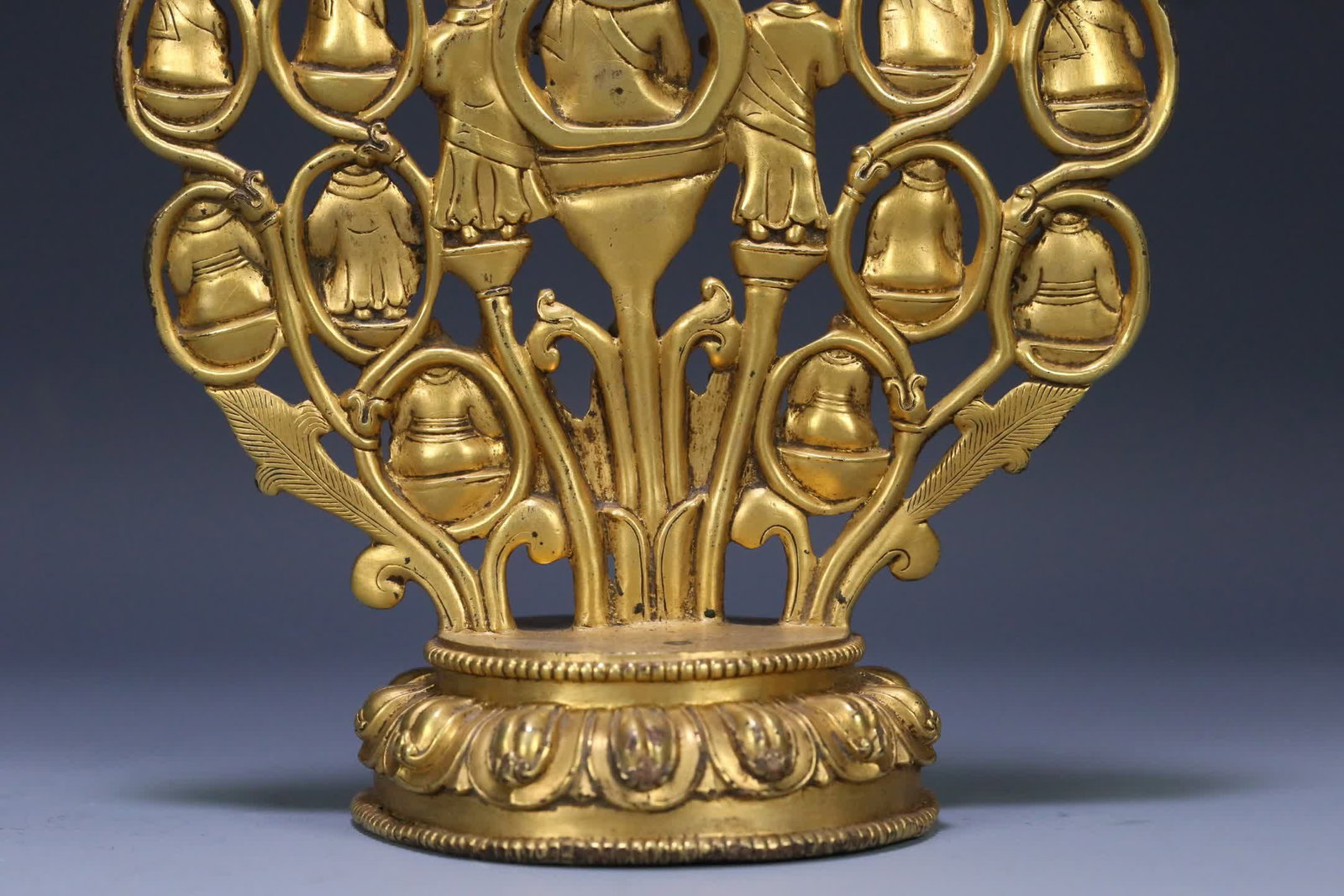 An 18th-century gilt copper party tree - 7