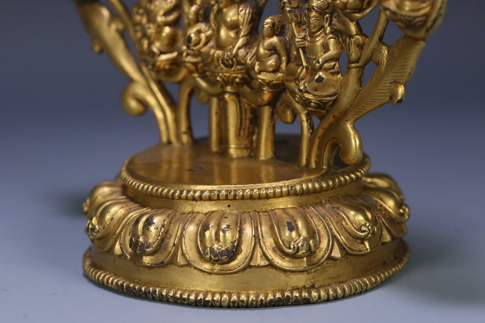 An 18th-century gilt copper party tree - 8