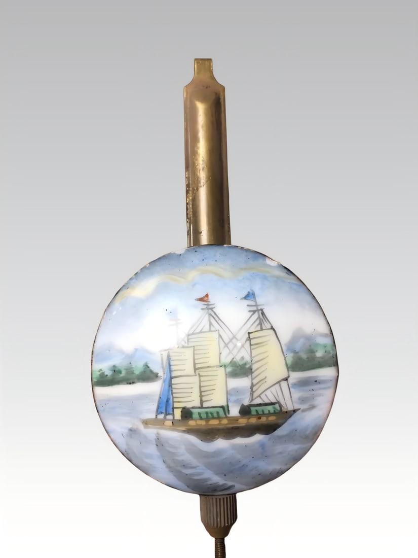 A late Qing dynasty bronze-bodied cloisonne enamel hand clock - 9