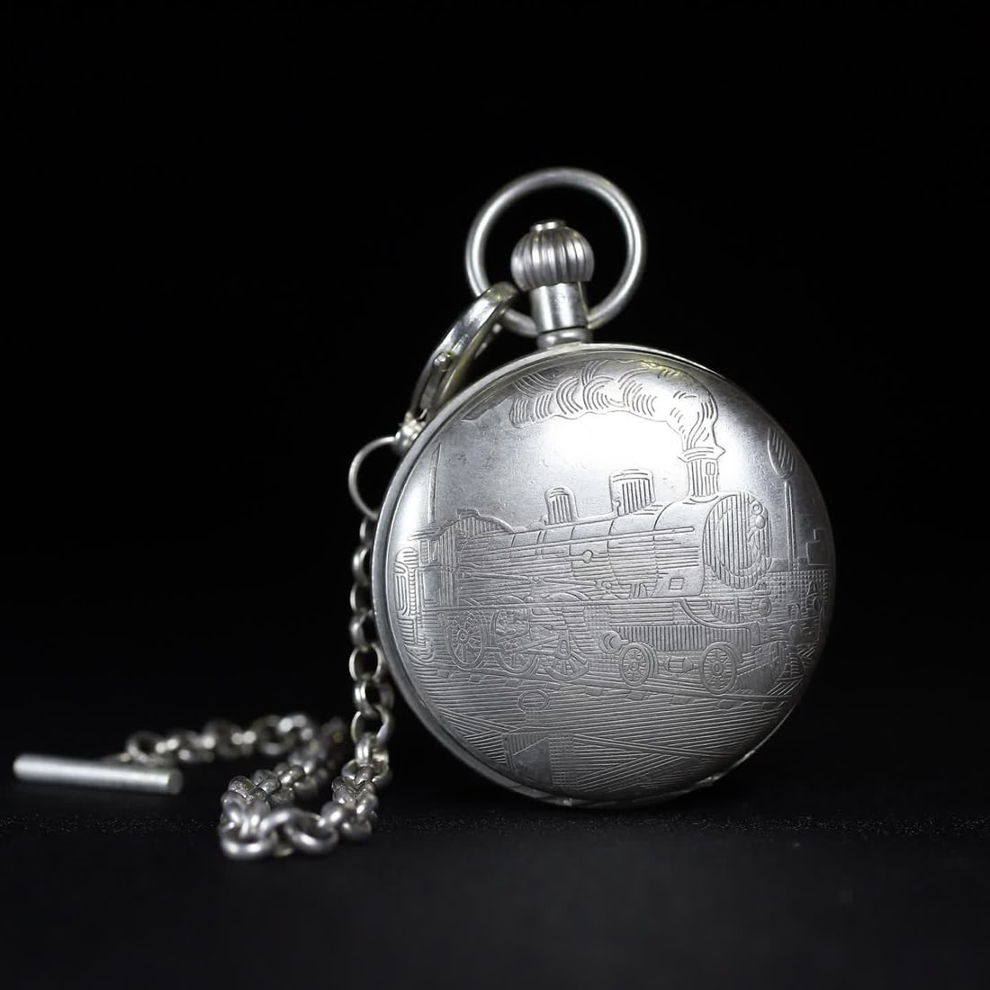 A late Qing Tibetan-seal double-opening pocket watch: Late Qing Tibetan and Sealed Double-Open Pocket Watch SIZE: D:5cm (The Dimensions Of All Batches Are Manually Measured.If You Need More Detailed Information, Please Contact Our Customer Service