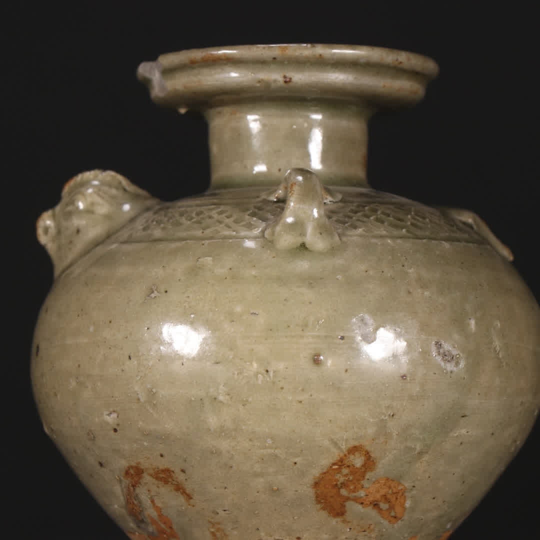 One Yue kiln beast head double-linked pot - 2