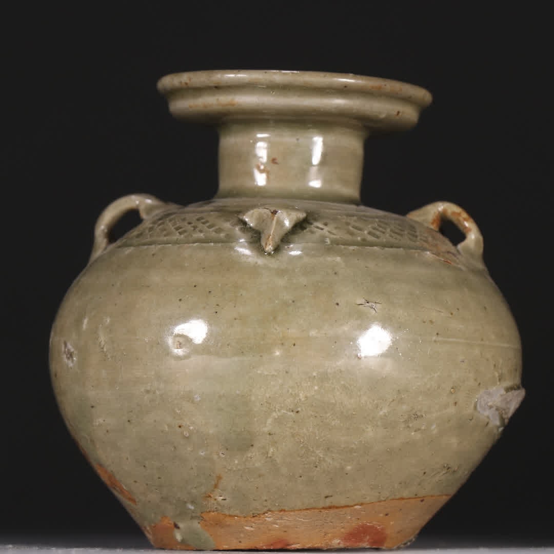 One Yue kiln beast head double-linked pot - 3