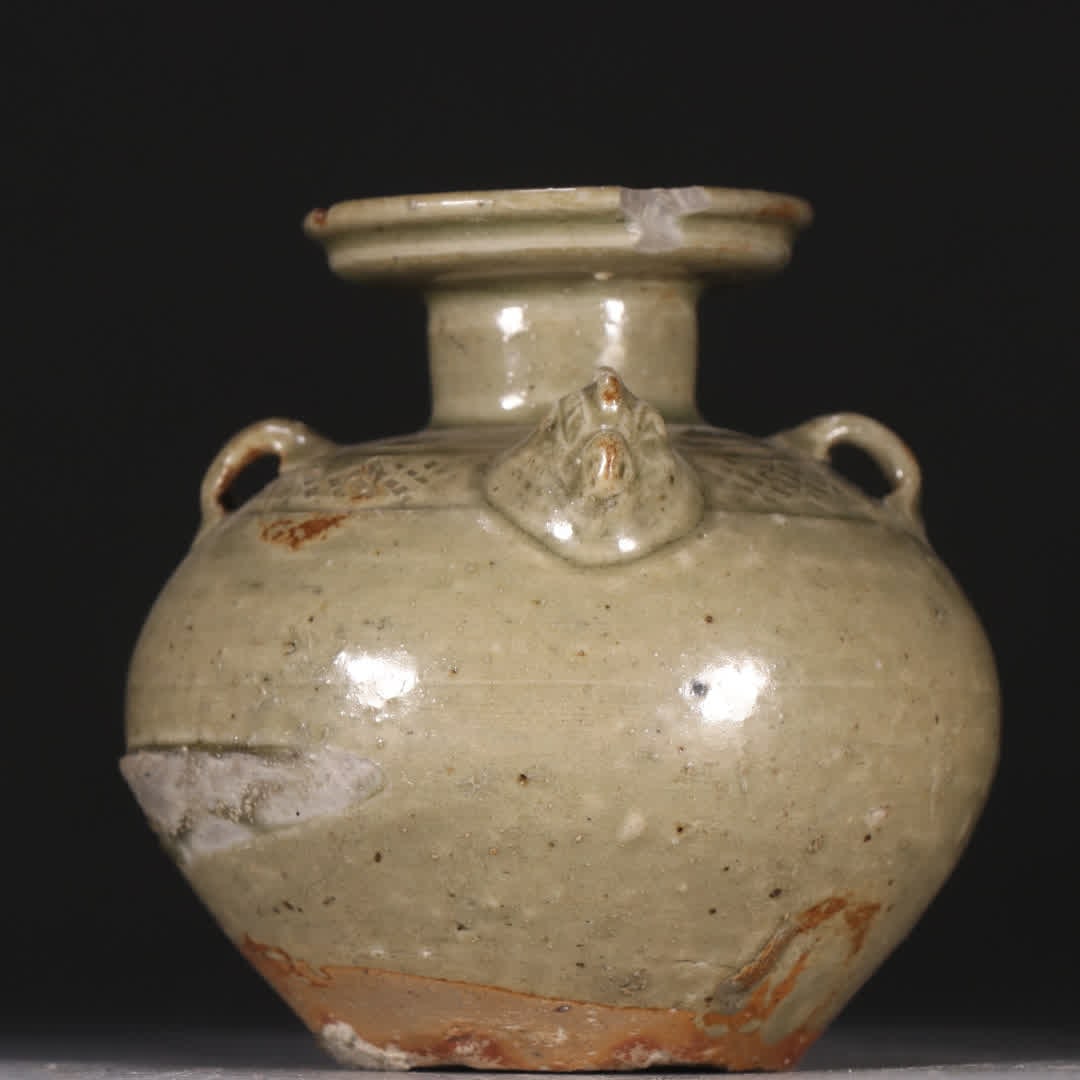 One Yue kiln beast head double-linked pot - 7