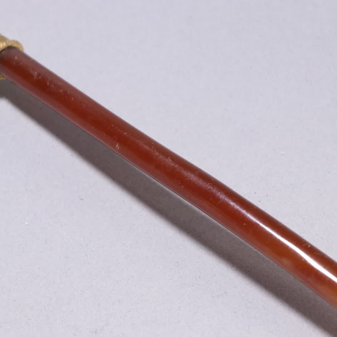 One Liao gold agate gold-wrapped spoon - 6
