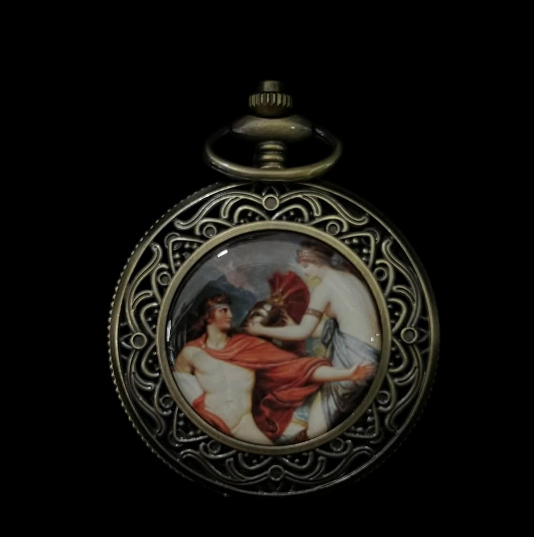 A pocket watch from a late Qing dynasty figure: Late Qing figures' single-door pocket watches SIZE: D:47mm (The Dimensions Of All Batches Are Manually Measured.If You Need More Detailed Information, Please Contact Our Customer Service Before