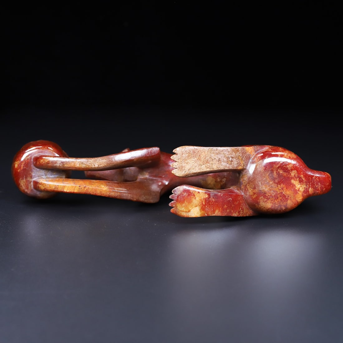 An Exquisite White Jade Auspicious Beast-Shaped Candlestick - 3