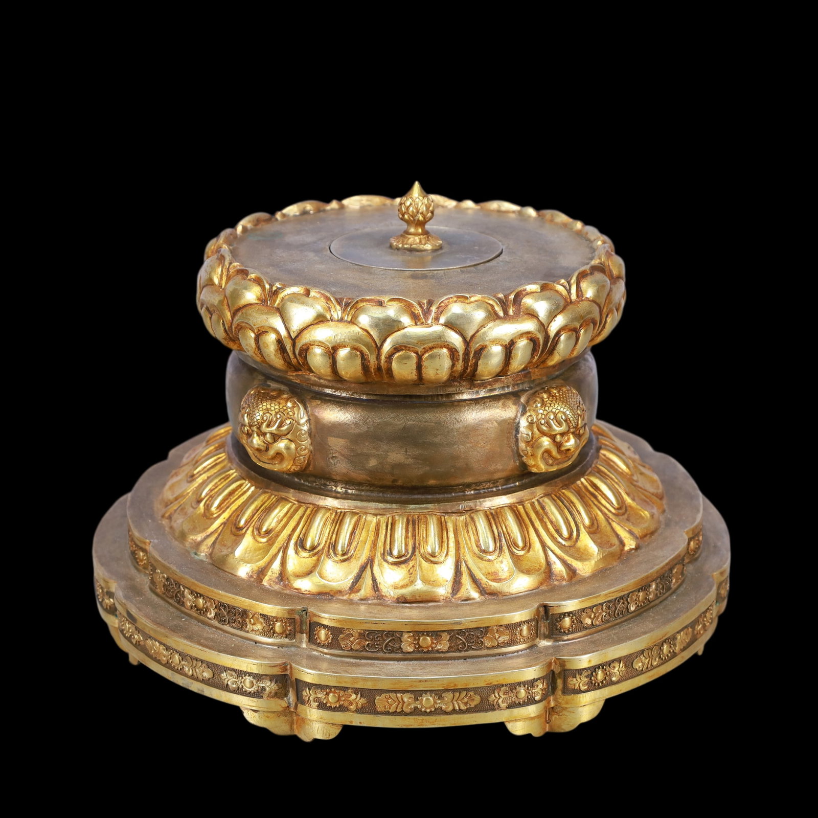 A Exquisite Gilt Silver Buddha statue - 12