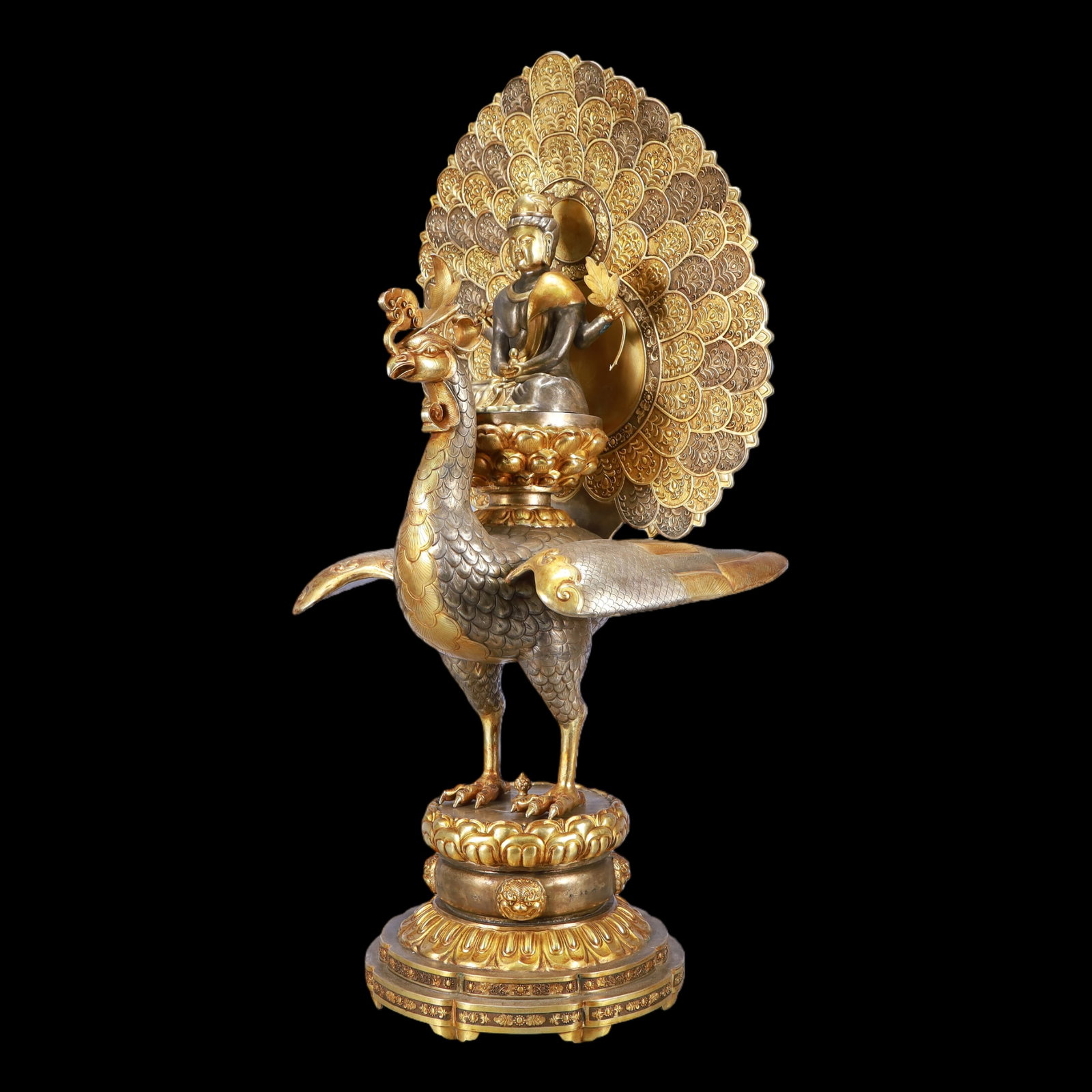 A Exquisite Gilt Silver Buddha statue - 4