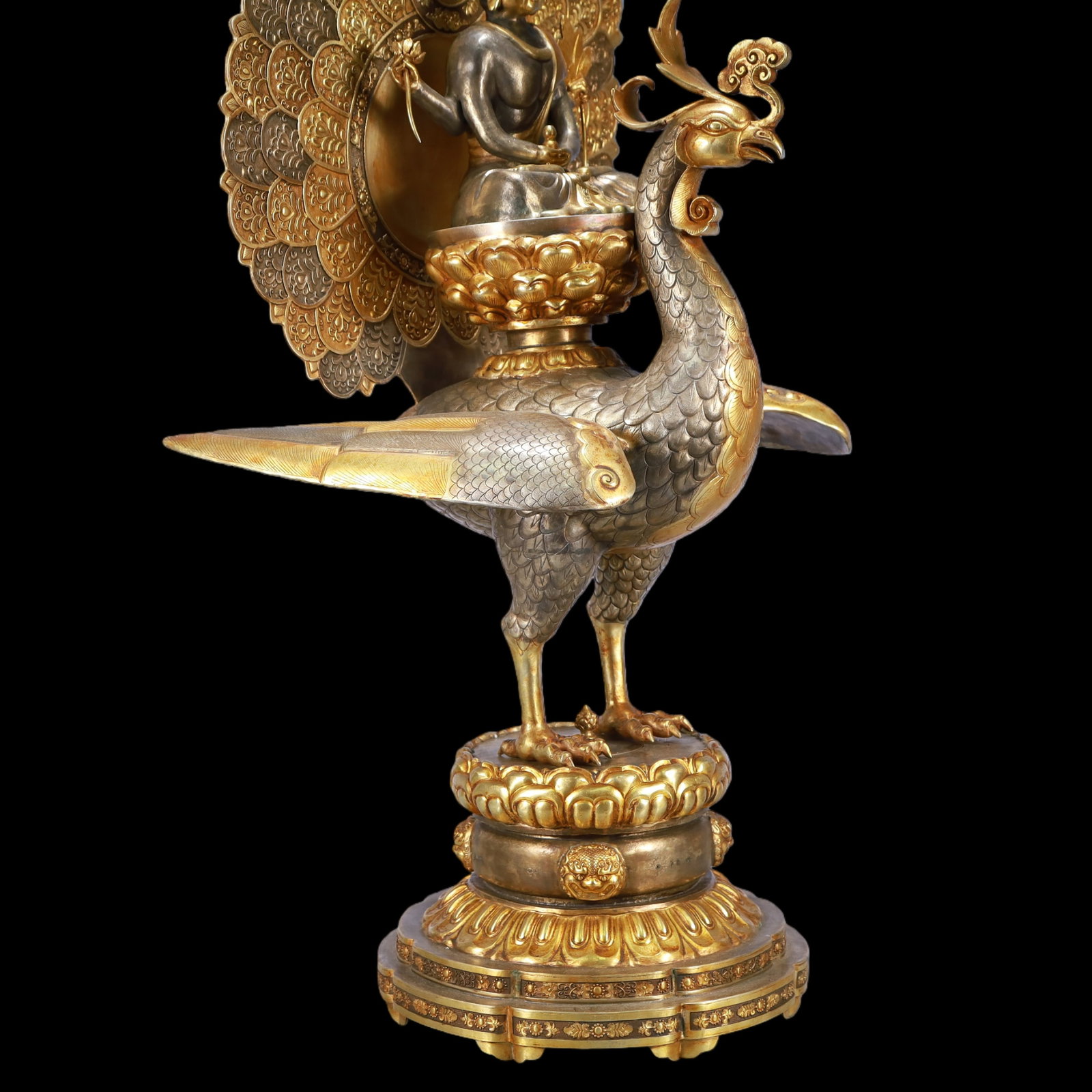A Exquisite Gilt Silver Buddha statue - 9