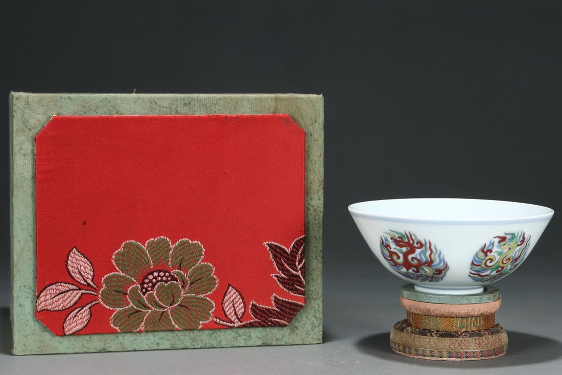 An Exquisite Doucai Phoenix Pattern Bowl - 2