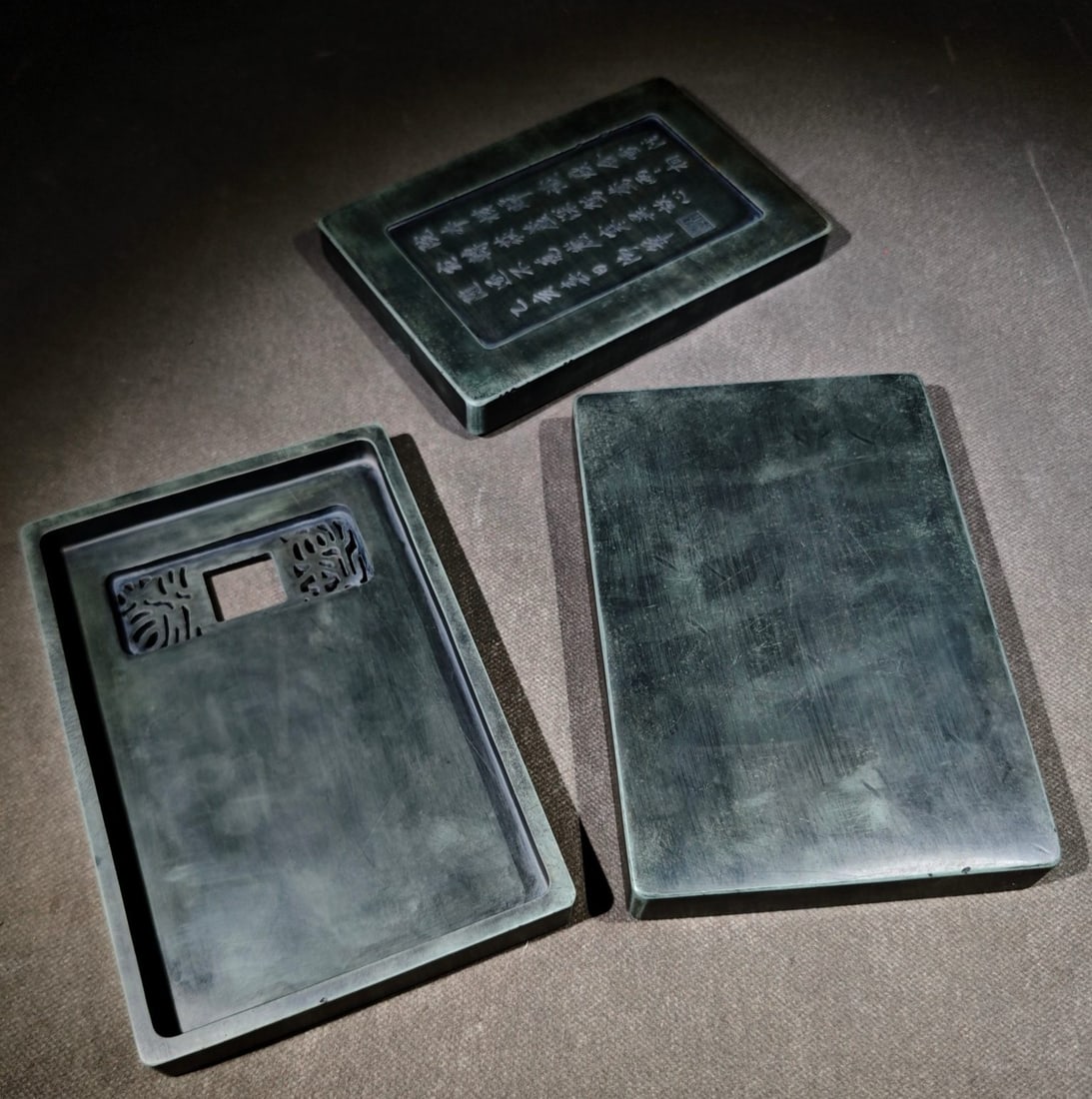 An Exquisite with poem Inkstone - 8