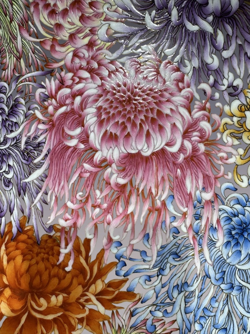 An Exquisite Famille-Rose Ruby Red-Glazed Flower Pattern Plate - 5