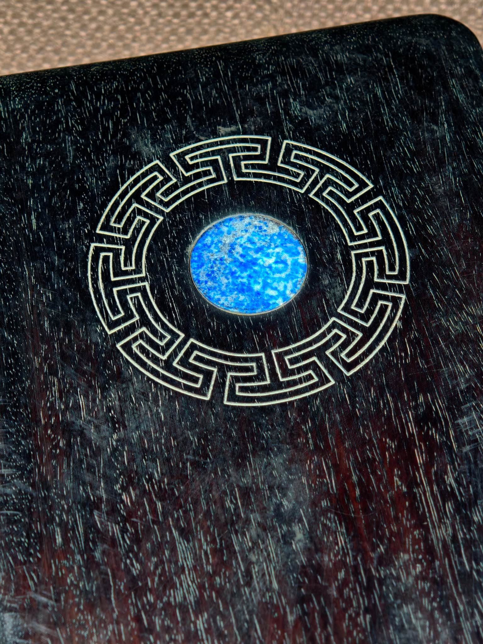 An Exquisite with poem Inkstone - 7