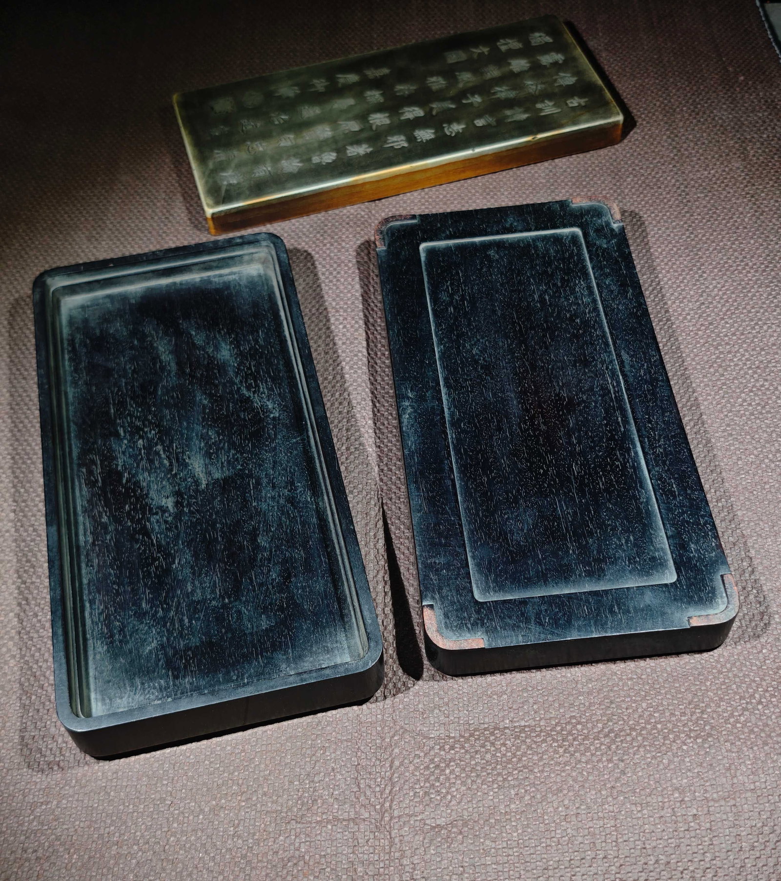 An Exquisite with poem Inkstone - 9
