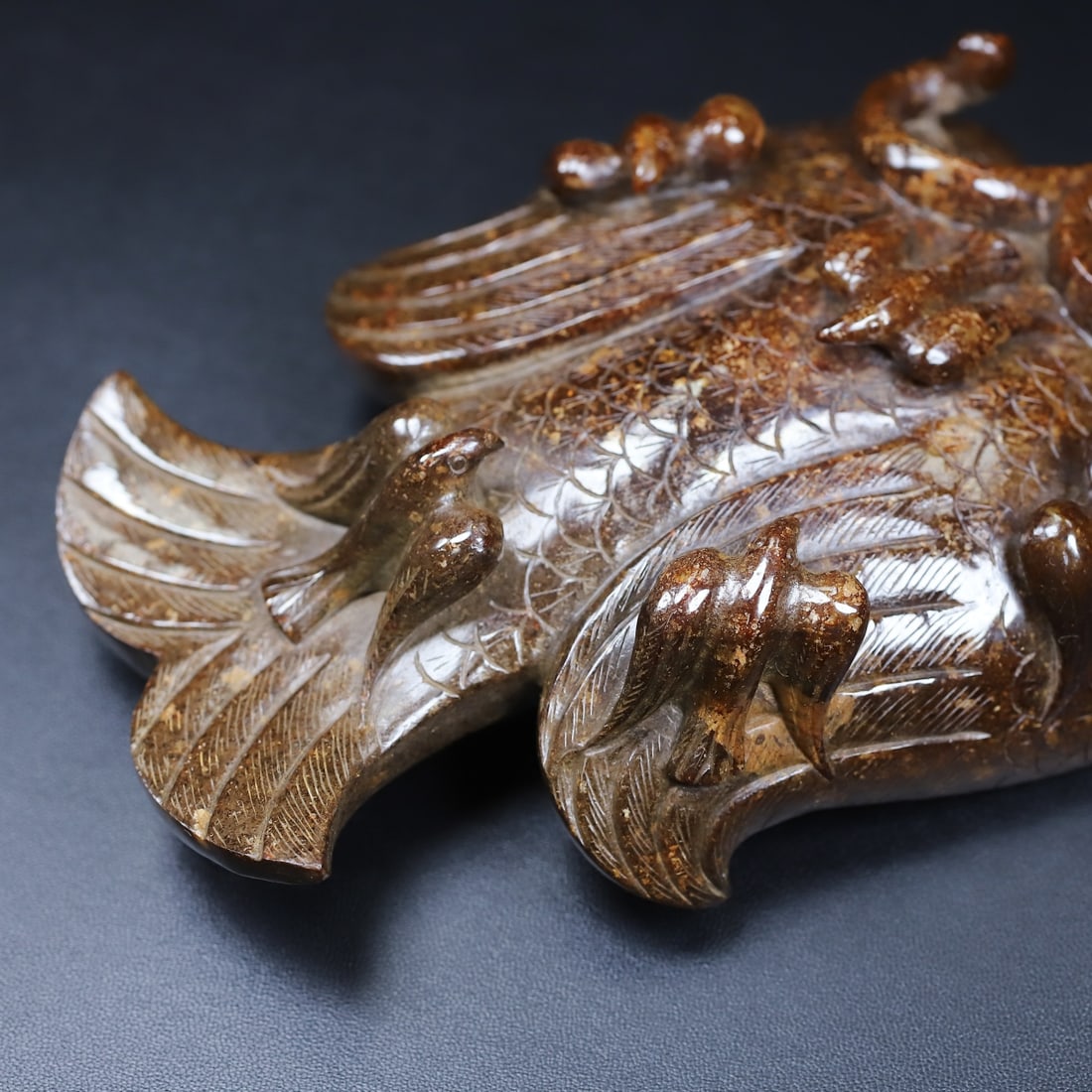 An Exquisite White Jade Phoenix Ornament - 3