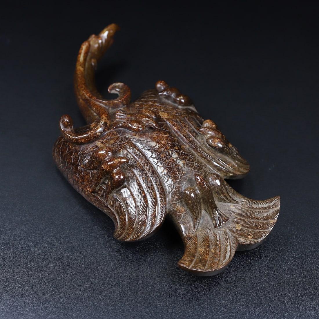 An Exquisite White Jade Phoenix Ornament - 7
