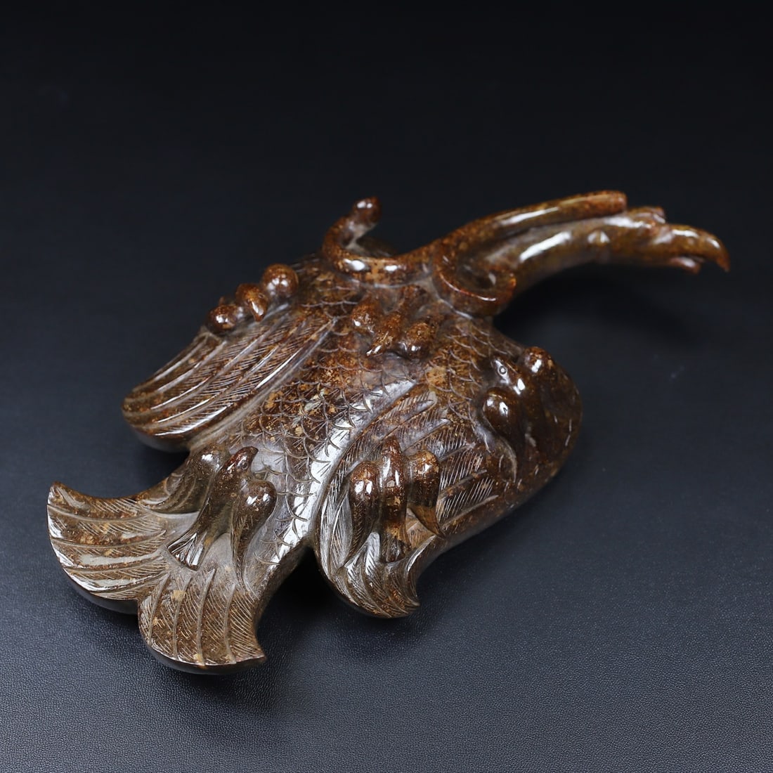 An Exquisite White Jade Phoenix Ornament - 8