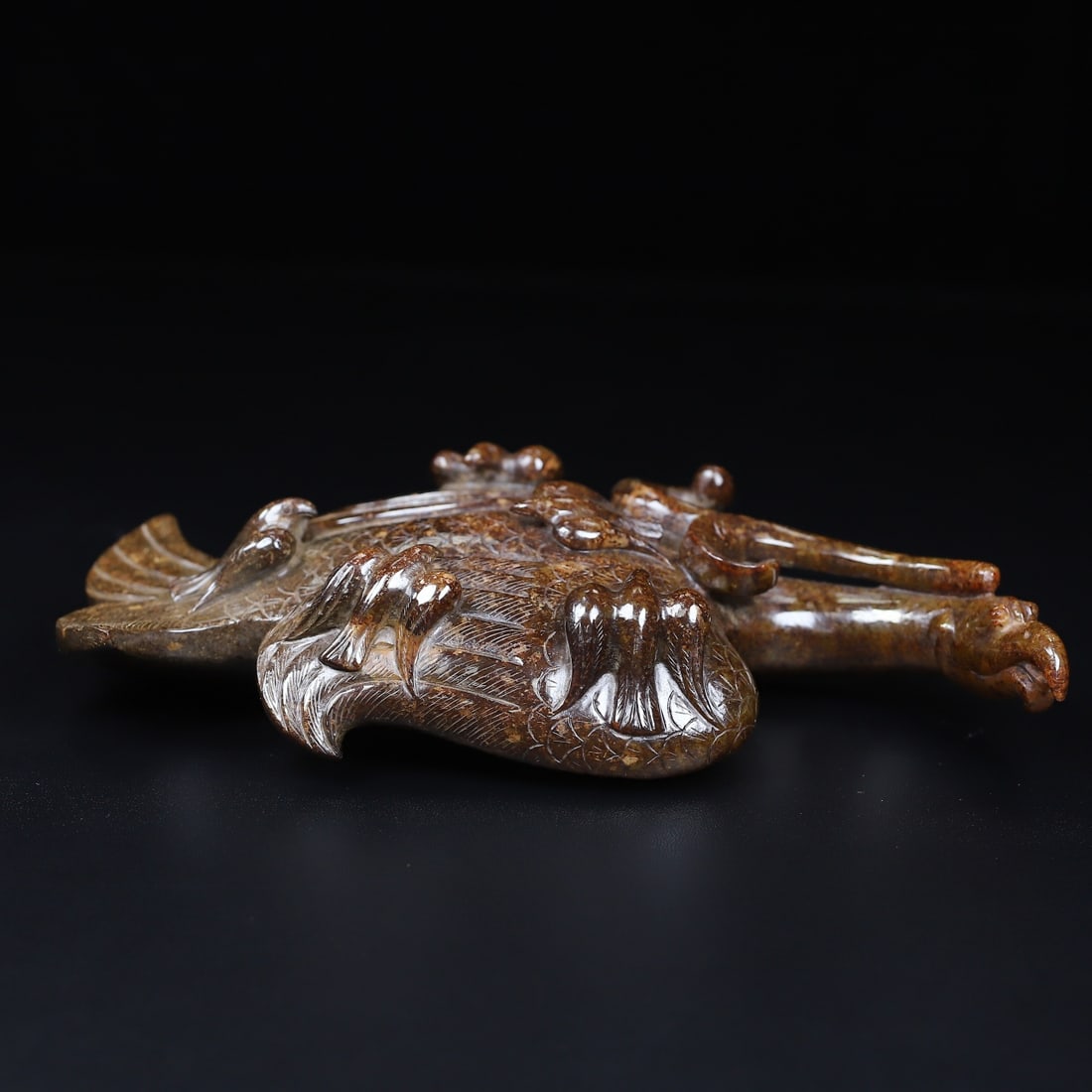 An Exquisite White Jade Phoenix Ornament - 9