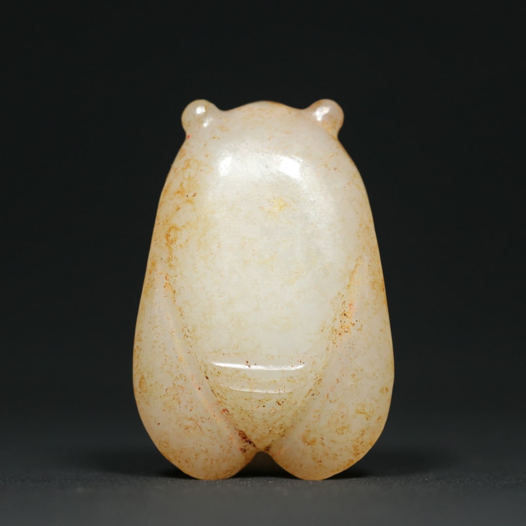 An Exquisite White Jade Cicada Pendant - 2