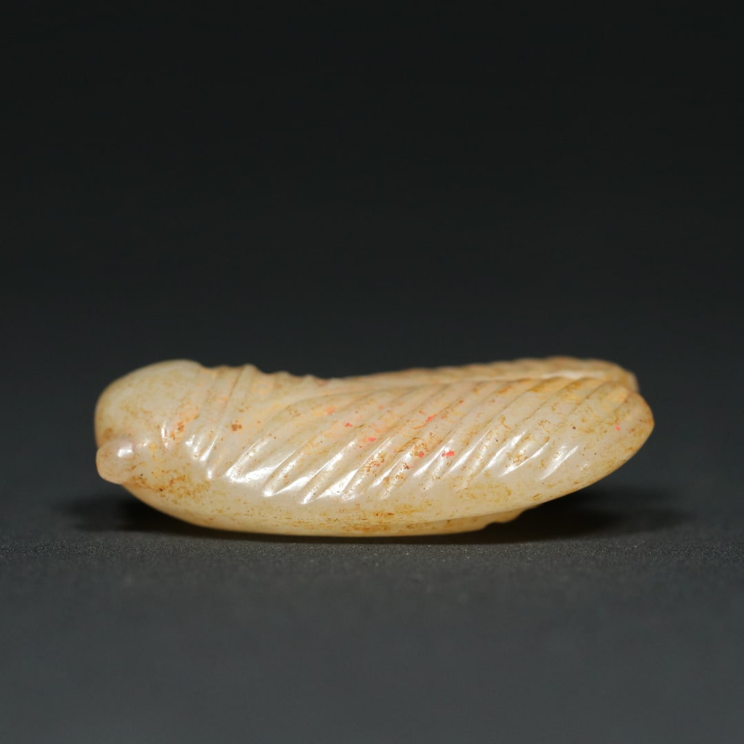 An Exquisite White Jade Cicada Pendant - 3