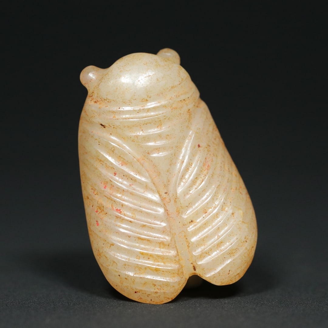 An Exquisite White Jade Cicada Pendant - 5