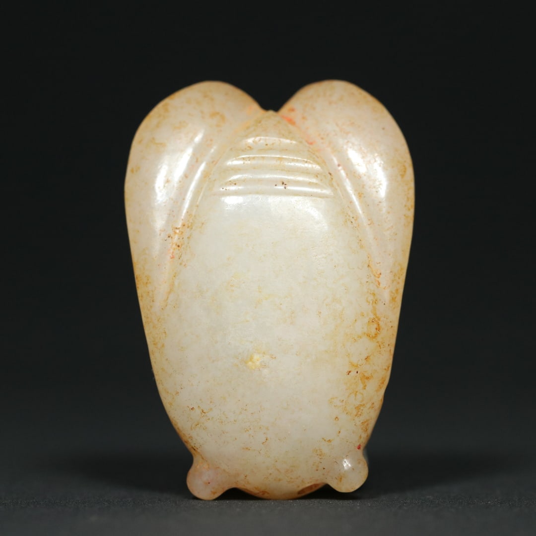 An Exquisite White Jade Cicada Pendant - 9