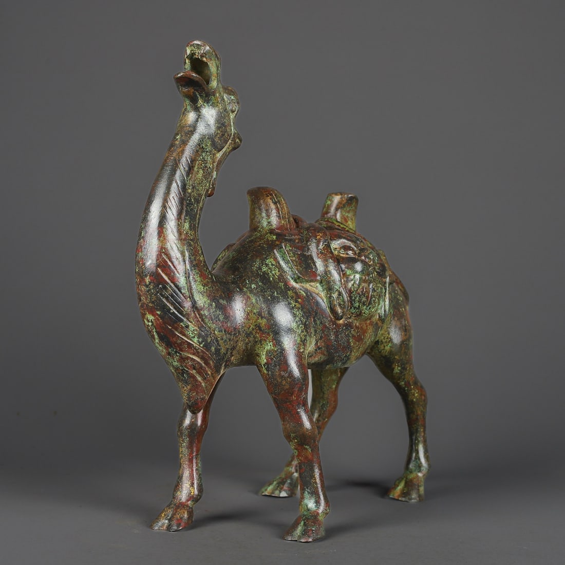 An Exquisite Bronze Beast-Face Pattern Camel Ornament - 5