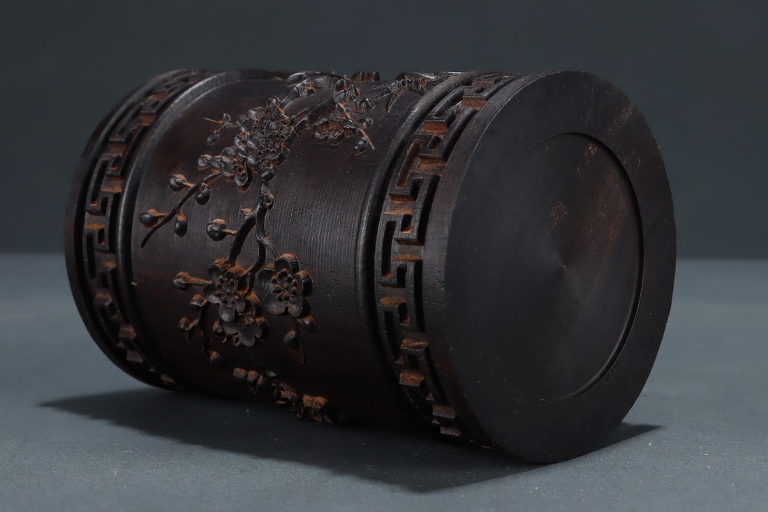 An Exquisite Eaglewood Flower and Bird Pattern Brush Pot - 8