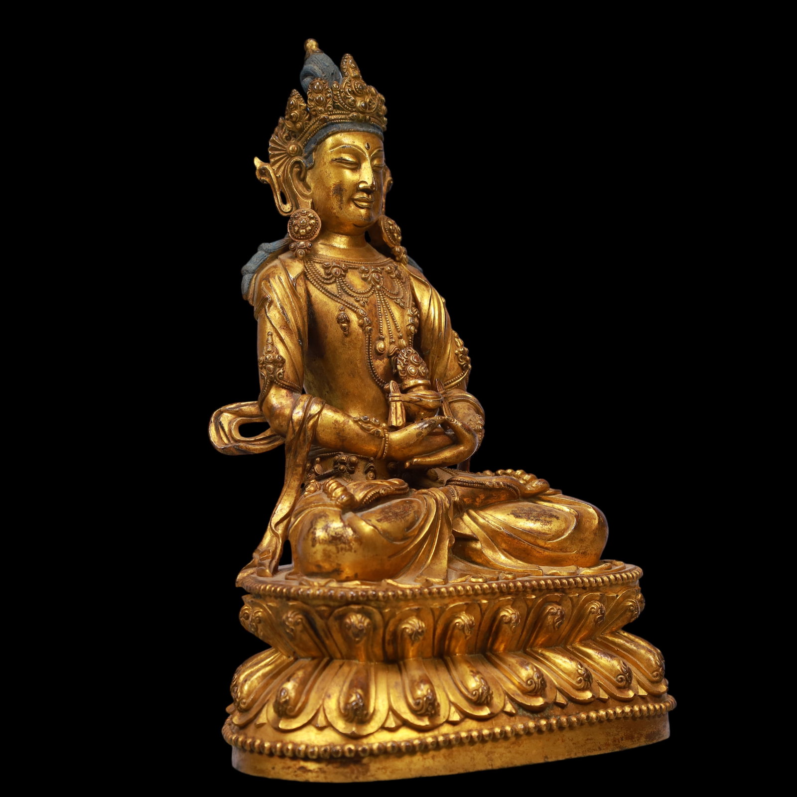 An Exquisite Gilt Bronze Buddha Statue - 6