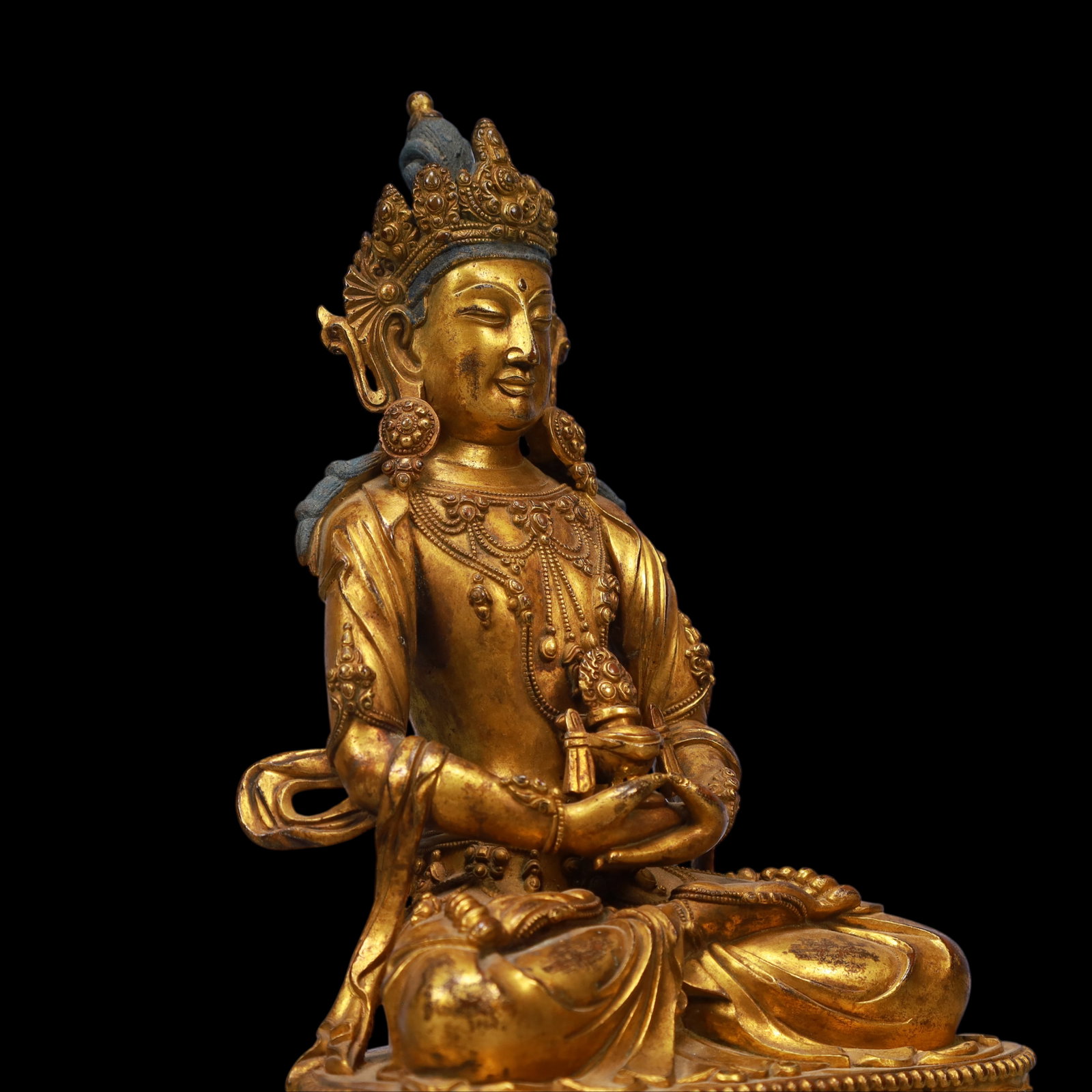 An Exquisite Gilt Bronze Buddha Statue - 7