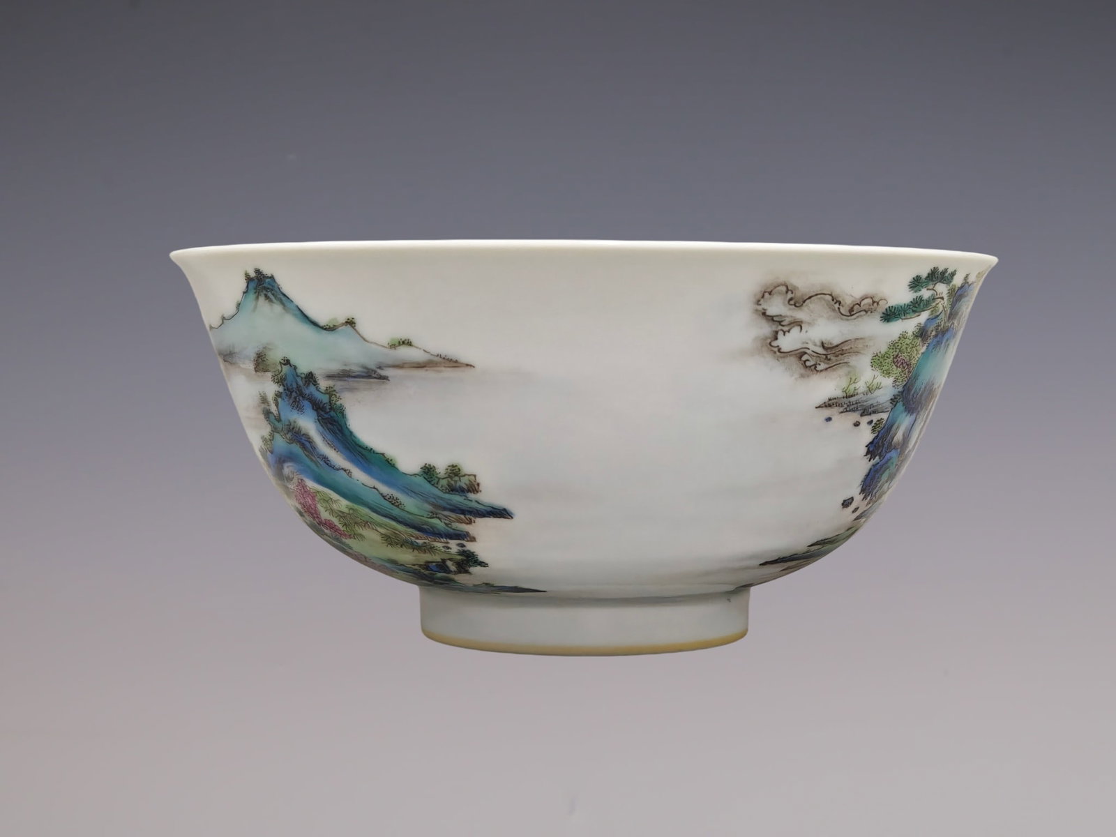 An Exquisite Enamel Landscape Pattern Bowl - 2