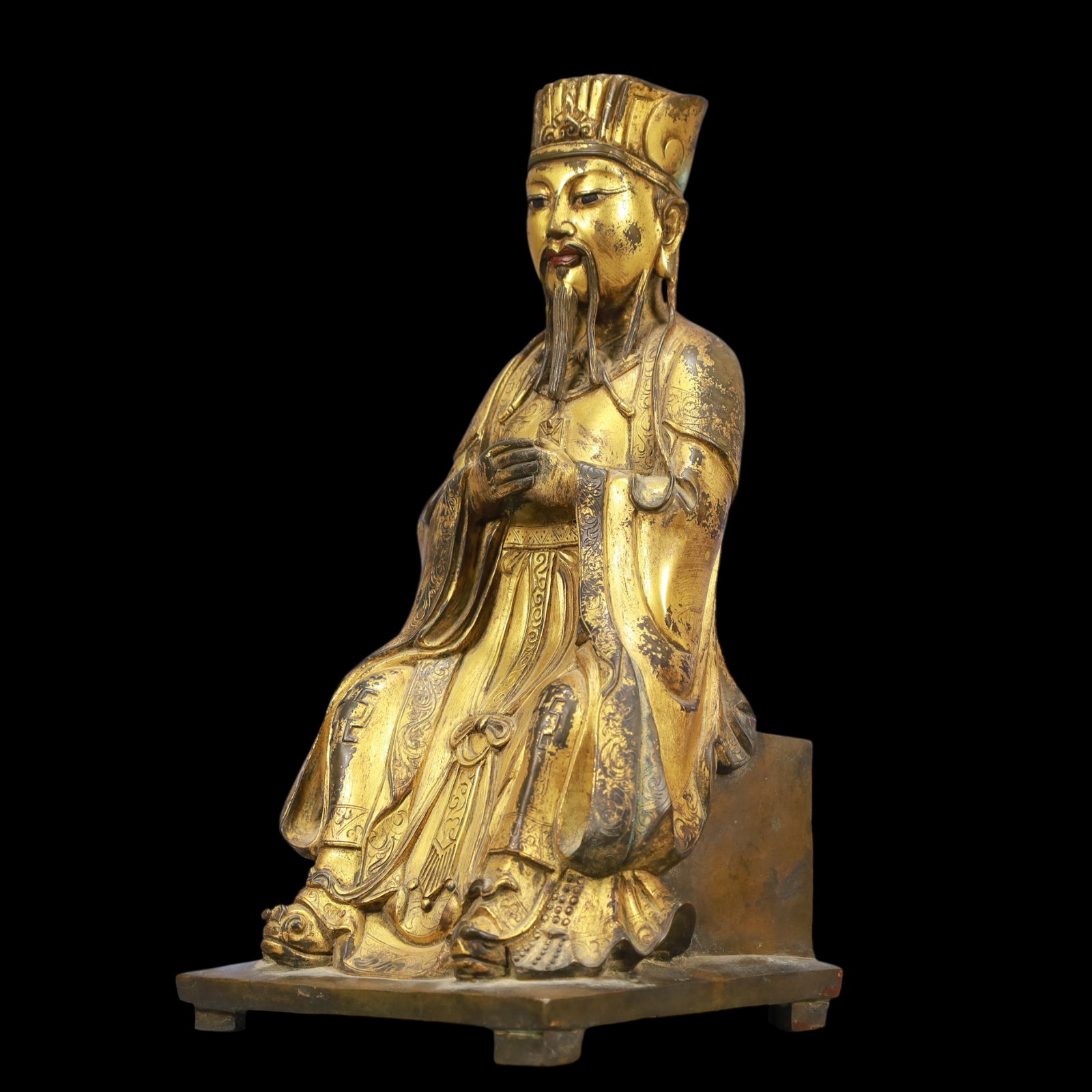 A Exquisite Gilt Bronze Figures - 4