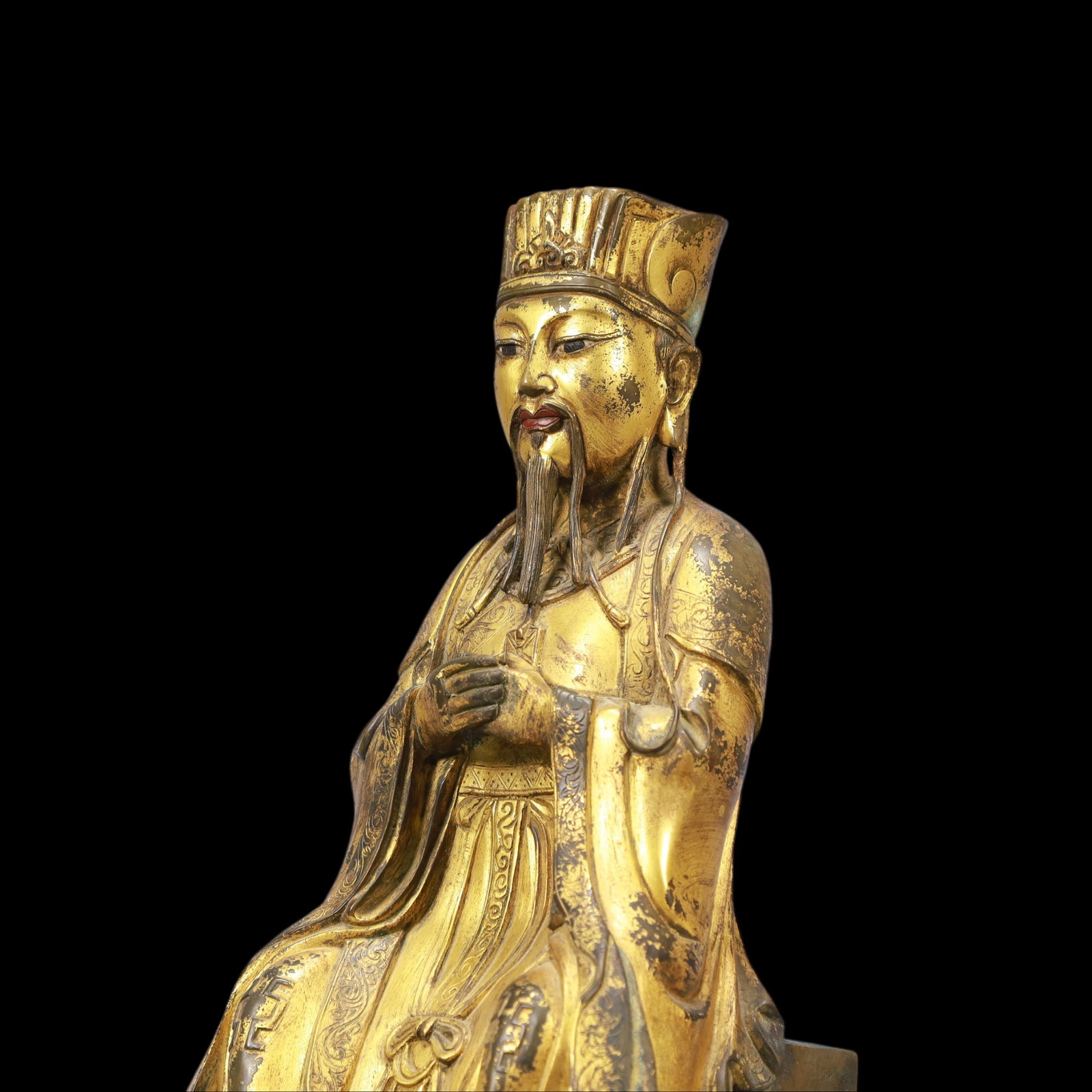 A Exquisite Gilt Bronze Figures - 5