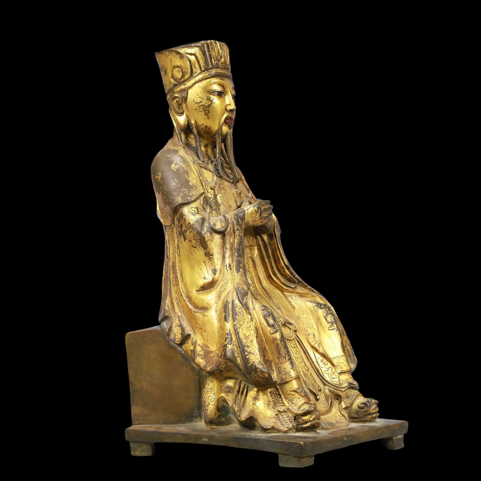 A Exquisite Gilt Bronze Figures - 6