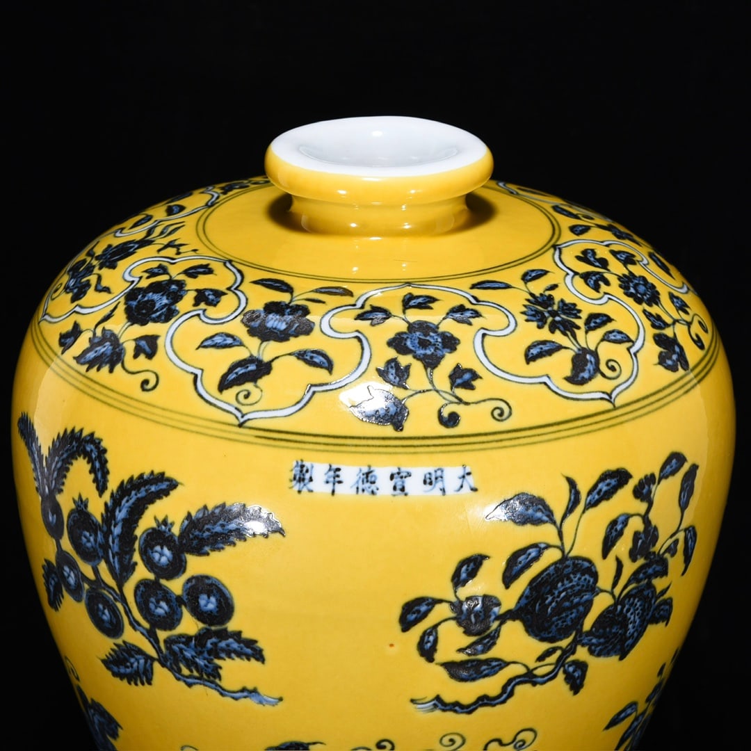 An Exquisite Blue and White Lotus Pattern Vase - 4