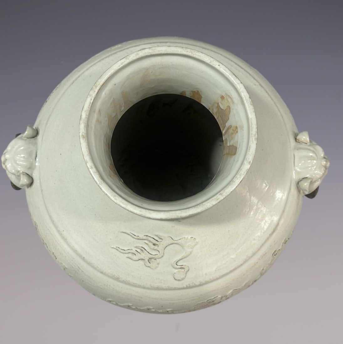 An Exquisite Shufu Glazed Dragon Pattern Double-Ears Jar - 7