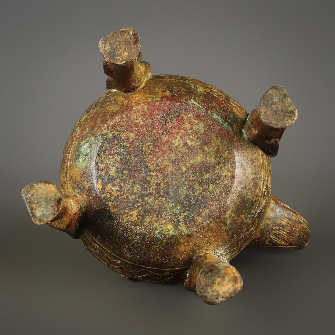 An Exquisite Bronze Beast-Face Pattern Ewer - 10