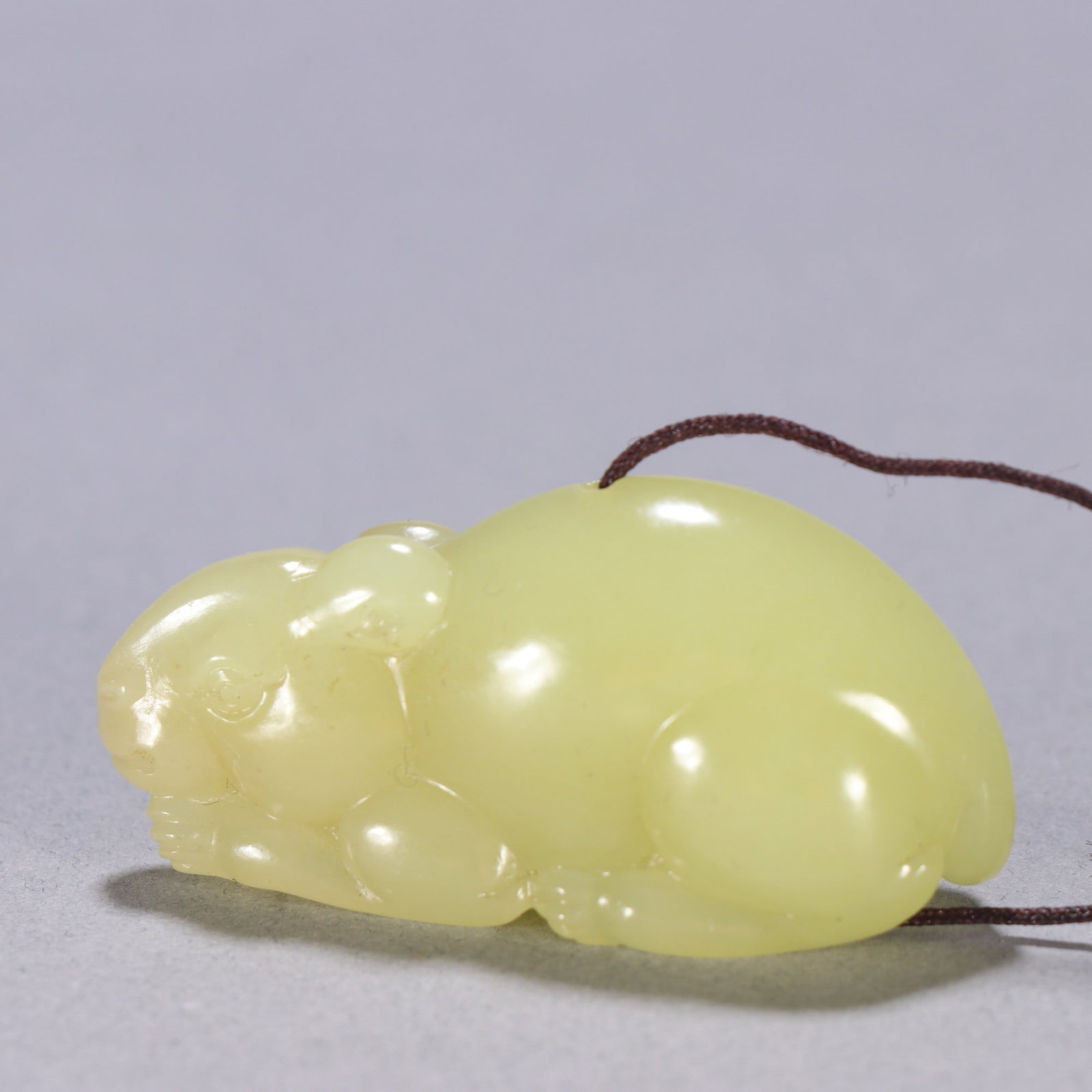 An Exquisite Yellow Jade Rabbit Pendant - 3
