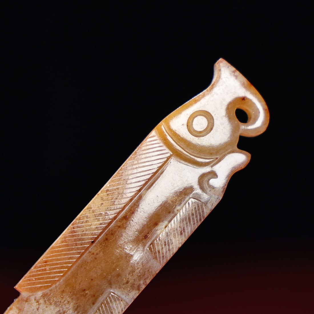 An Exquisite White Jade Fish Pendant - 2