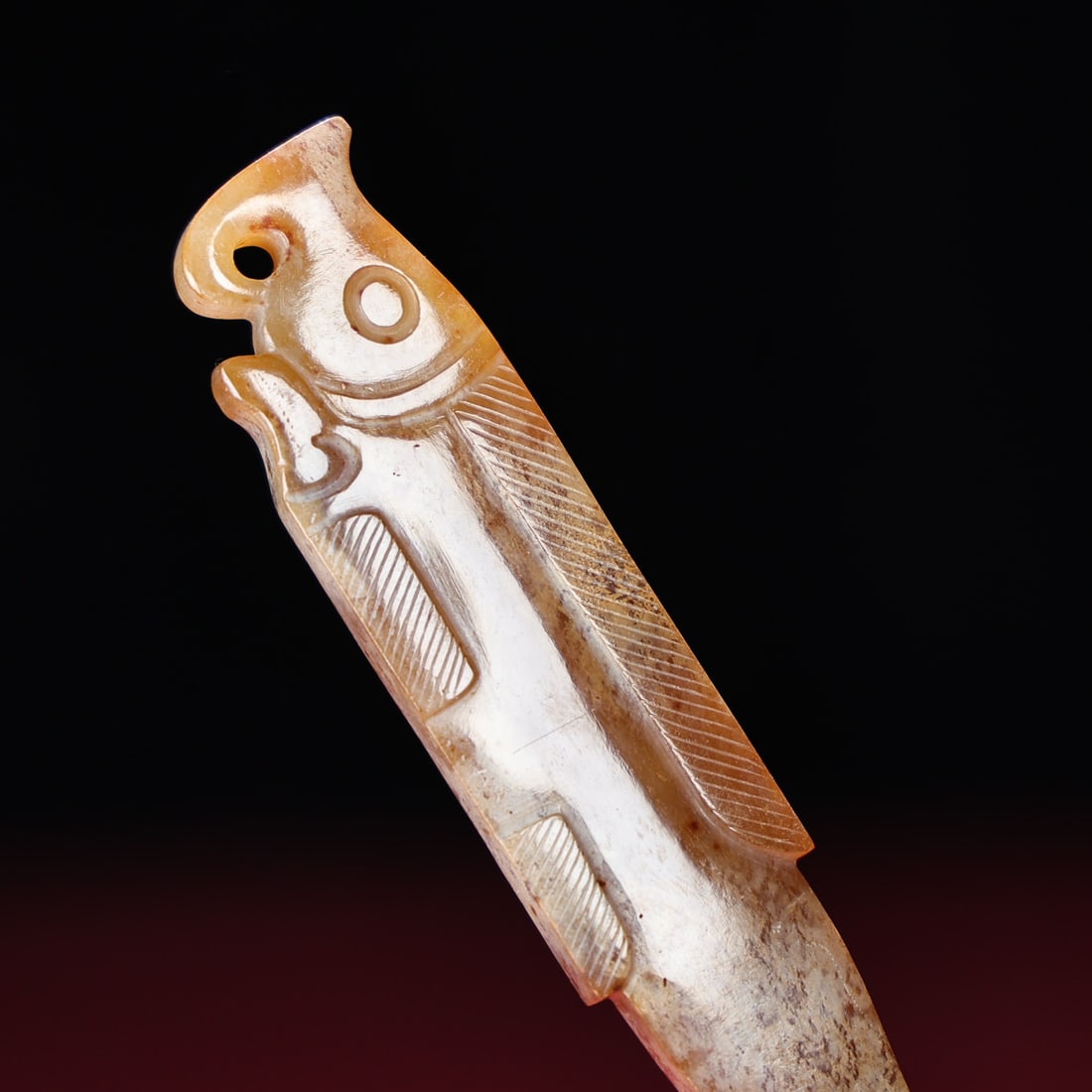 An Exquisite White Jade Fish Pendant - 3
