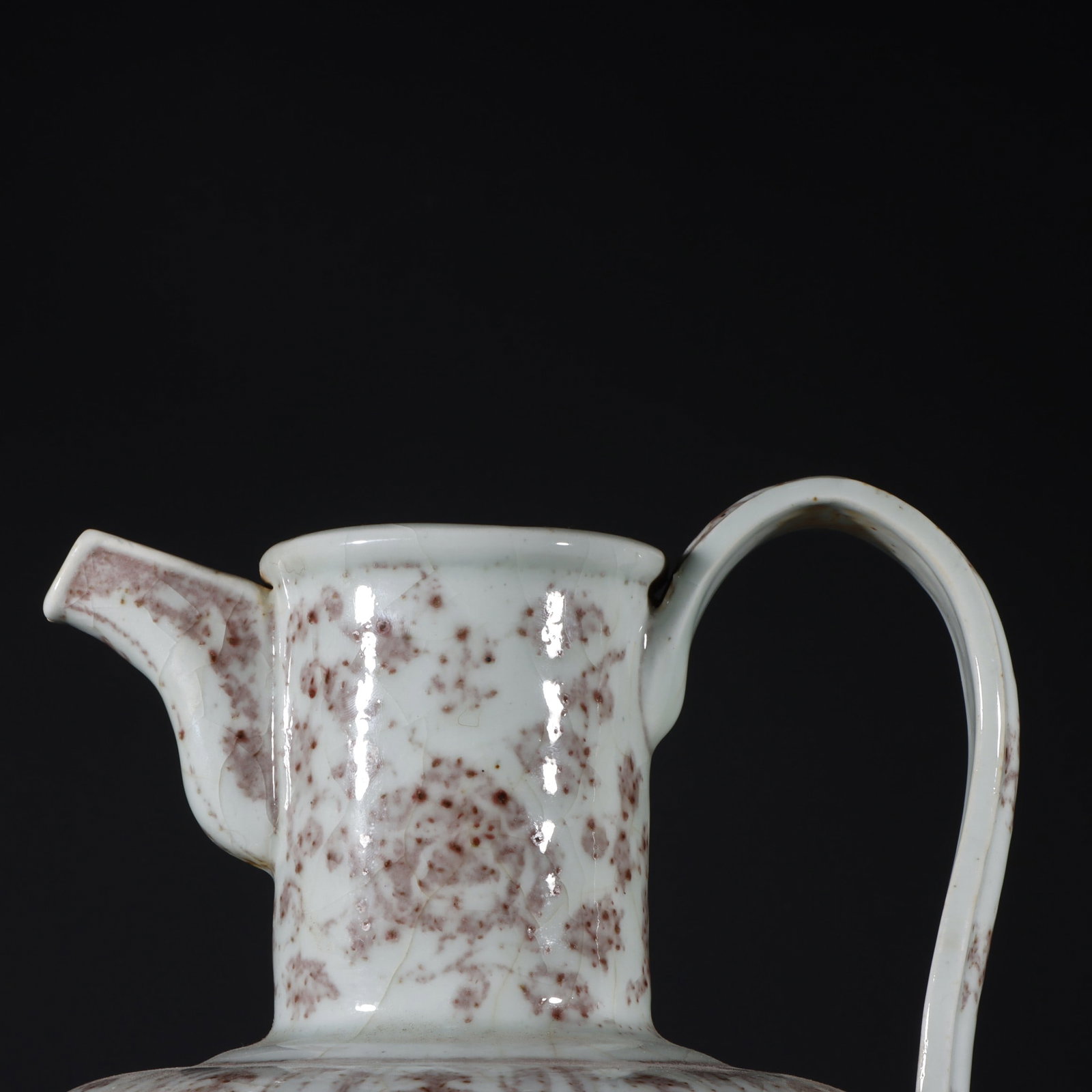 An Exquisite Underglaze-Red Flower Pattern Ewer - 2
