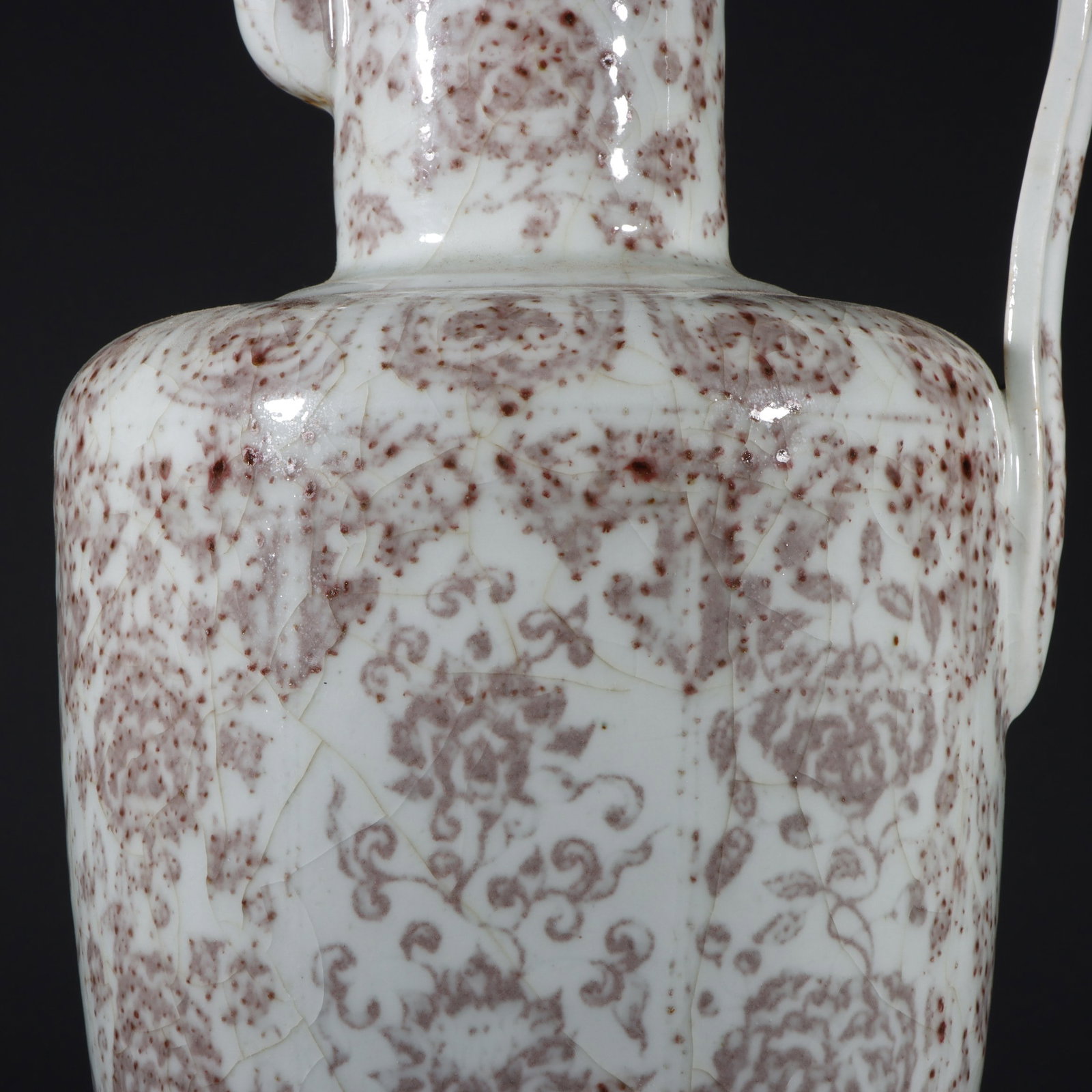 An Exquisite Underglaze-Red Flower Pattern Ewer - 3