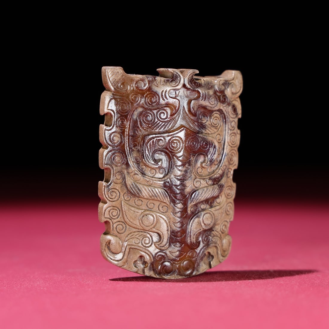 An Exquisite White Jade Dragon Pattern Ornament - 3