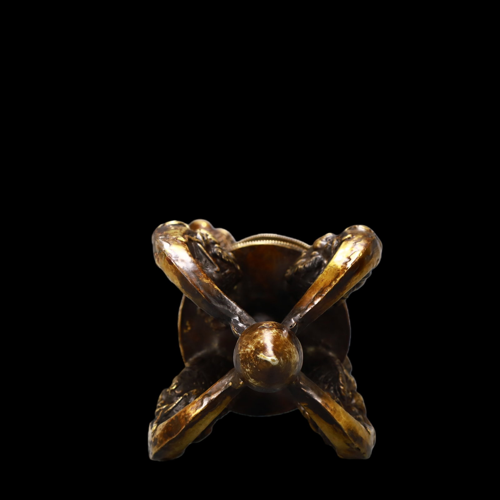 A Exquisite Gilt Bronze Ornament - 5
