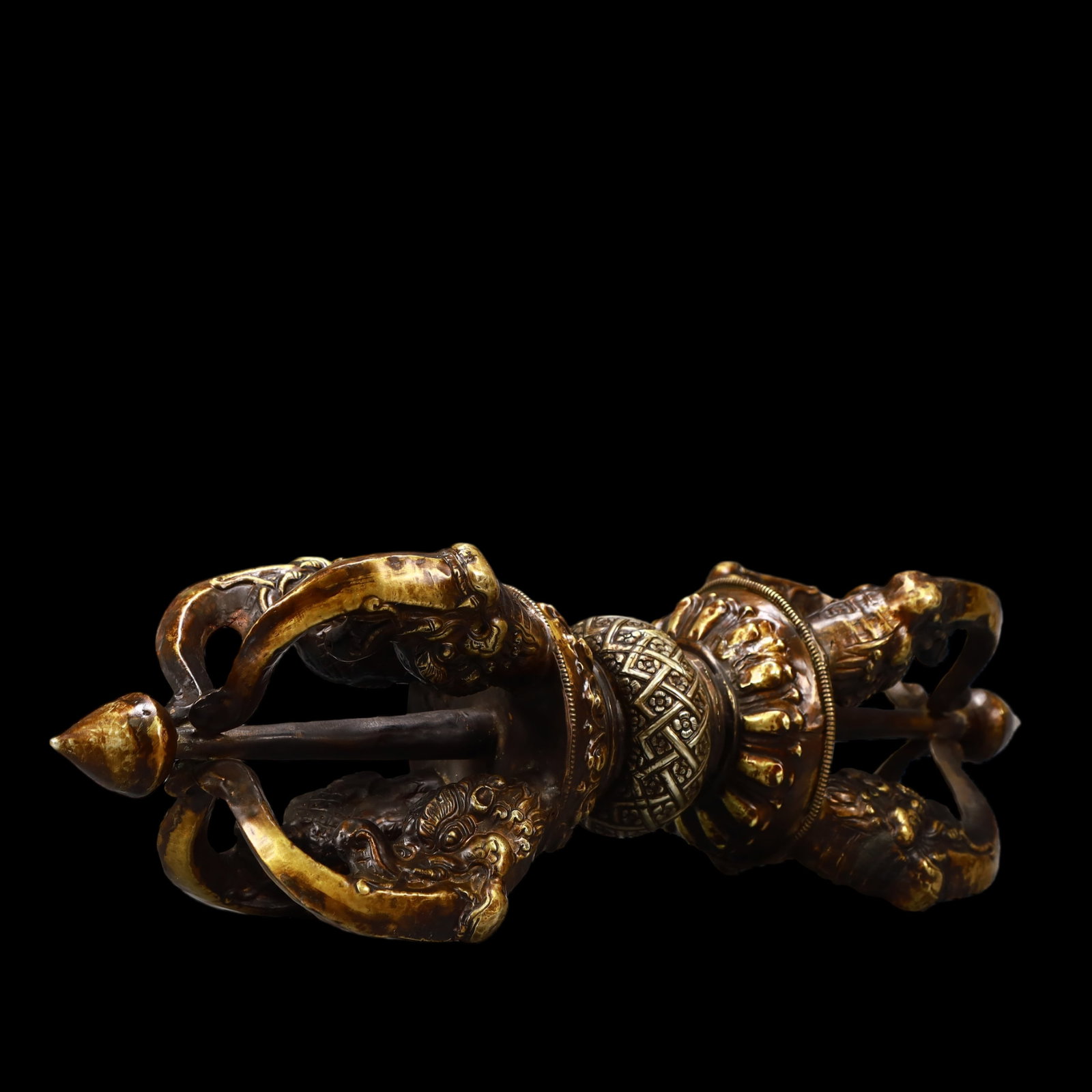 A Exquisite Gilt Bronze Ornament - 6