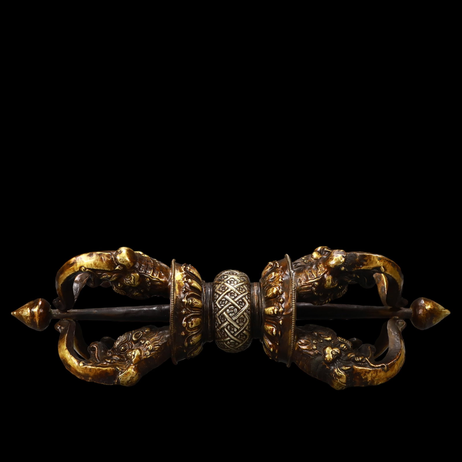 A Exquisite Gilt Bronze Ornament - 7